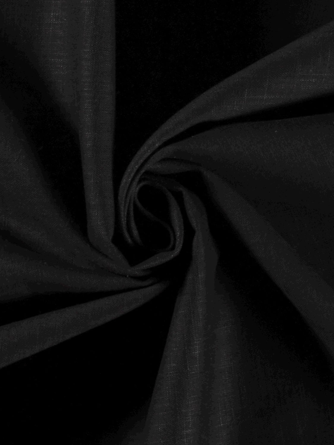 Schwarz 100% Leinen - P90