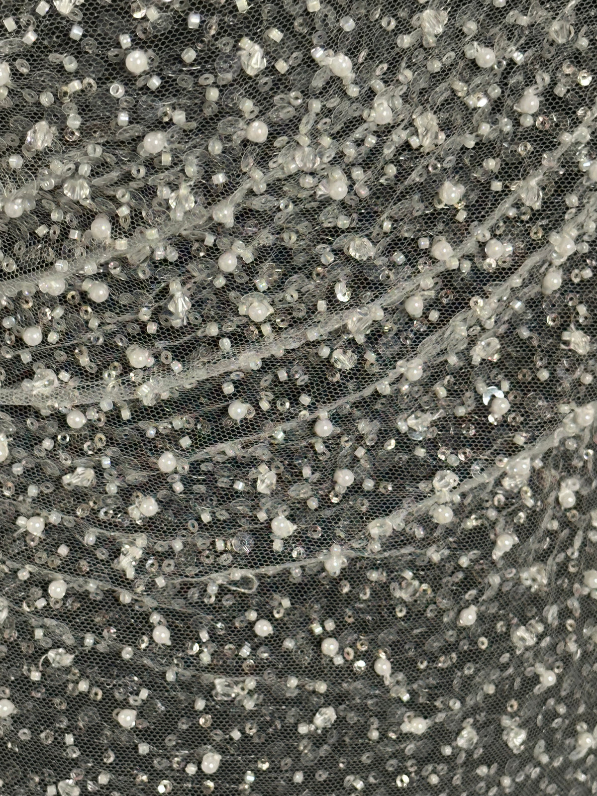 Elfenbeinfarbener Ombré-Tüll - Thalassa