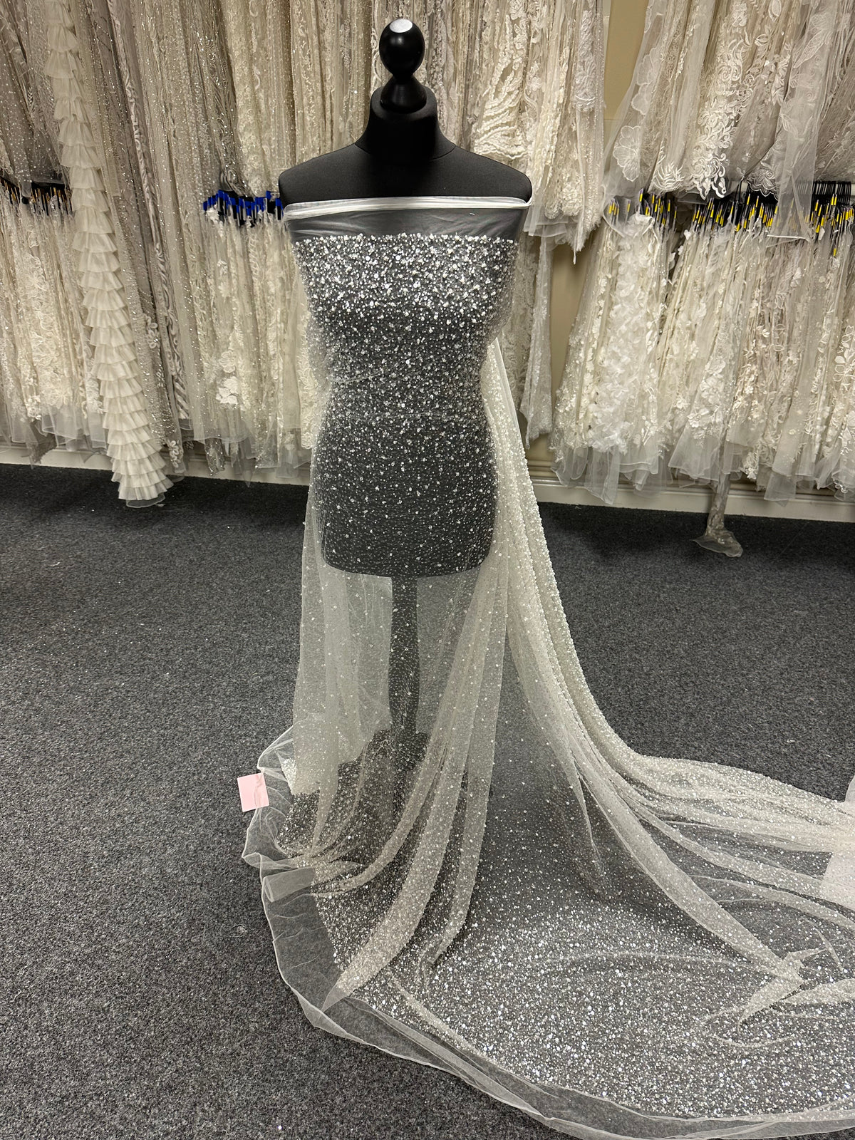 Elfenbeinfarbener Ombré-Tüll - Thalassa