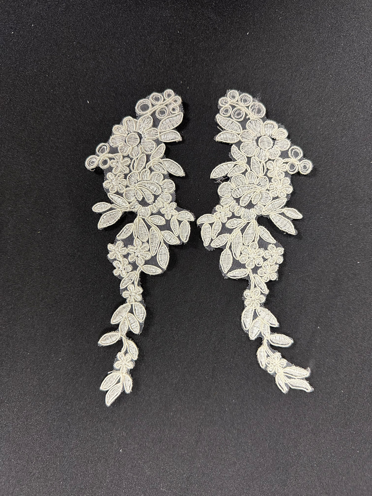 Ivory Corded Lace Appliques - Aspiration
