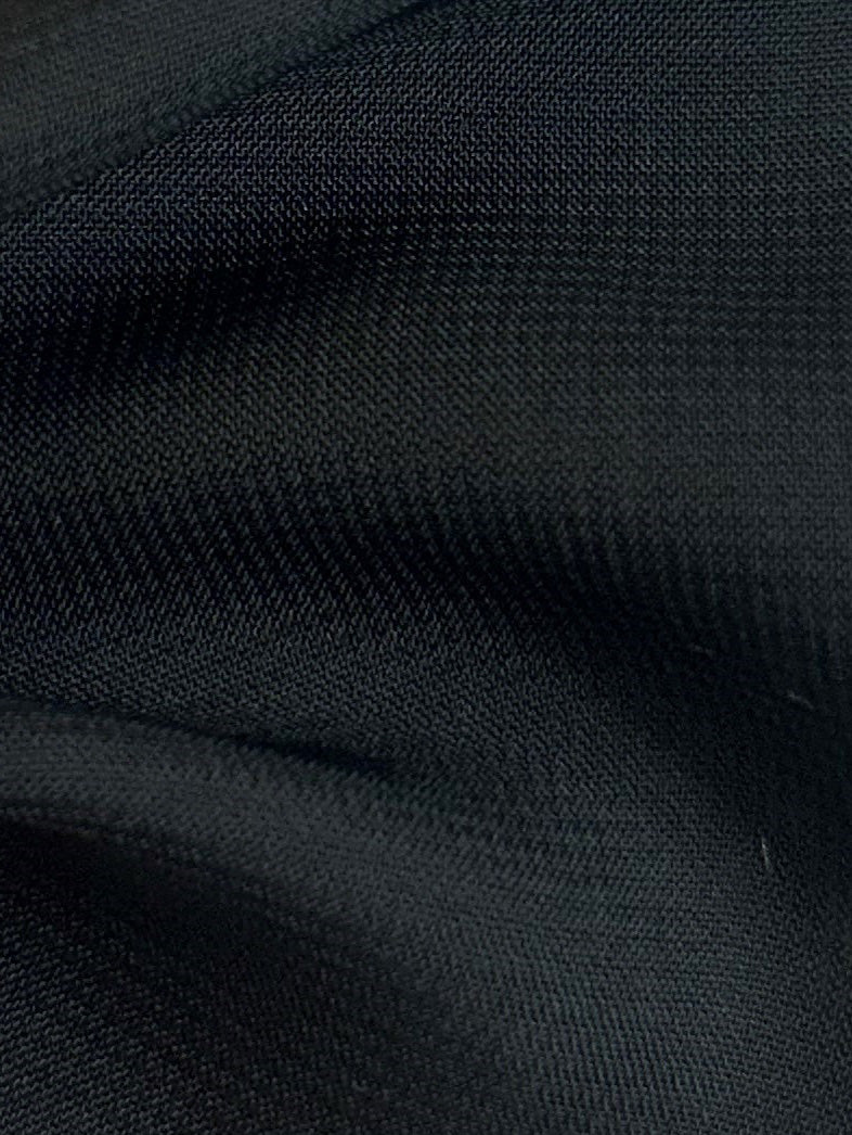 Schwarzer Polyester-Chiffon - Benevolence