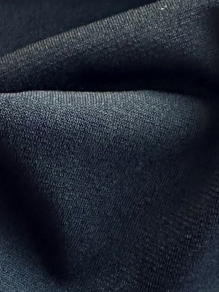 Schwarzer Polyester-Stretch-Jersey – Ritual