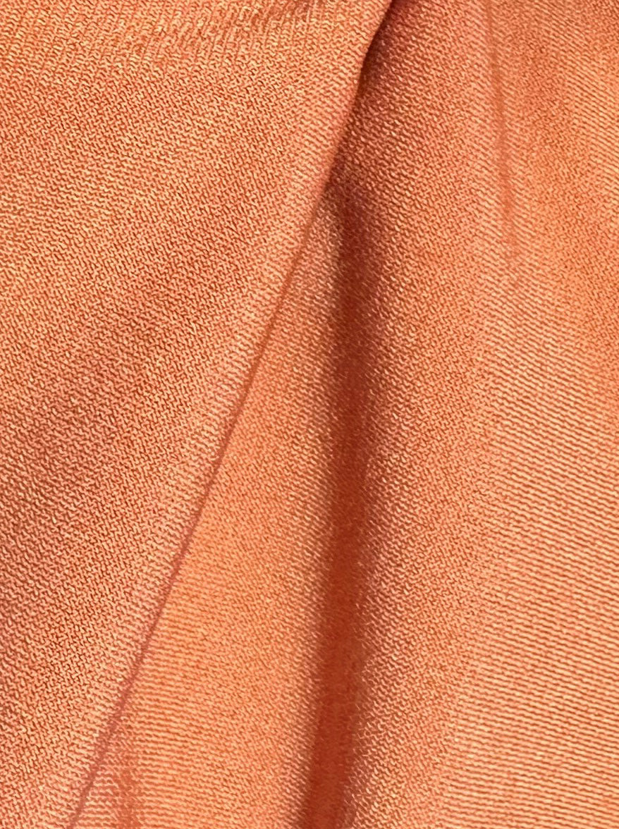 Gebranntes Orange Polyester-Stretch-Jersey - Ritual