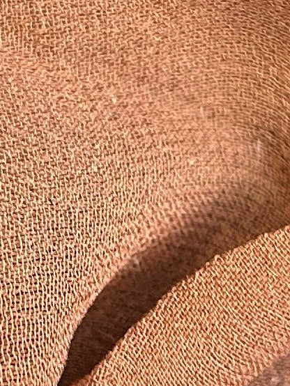 Schokoladenbraune Georgette-Seide – Schimmer