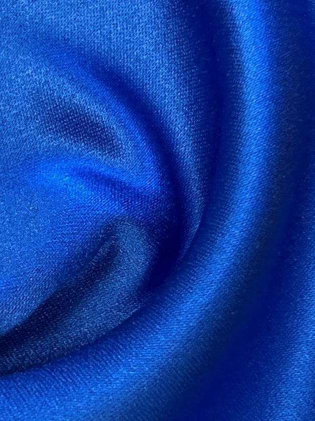 Kobaltblauer Polyester-Duchesse-Satin - Contessa