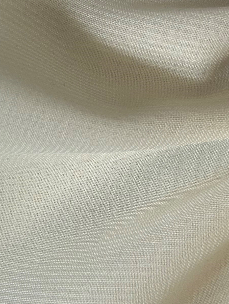 Cremefarbener Polyester-Chiffon - Benevolence