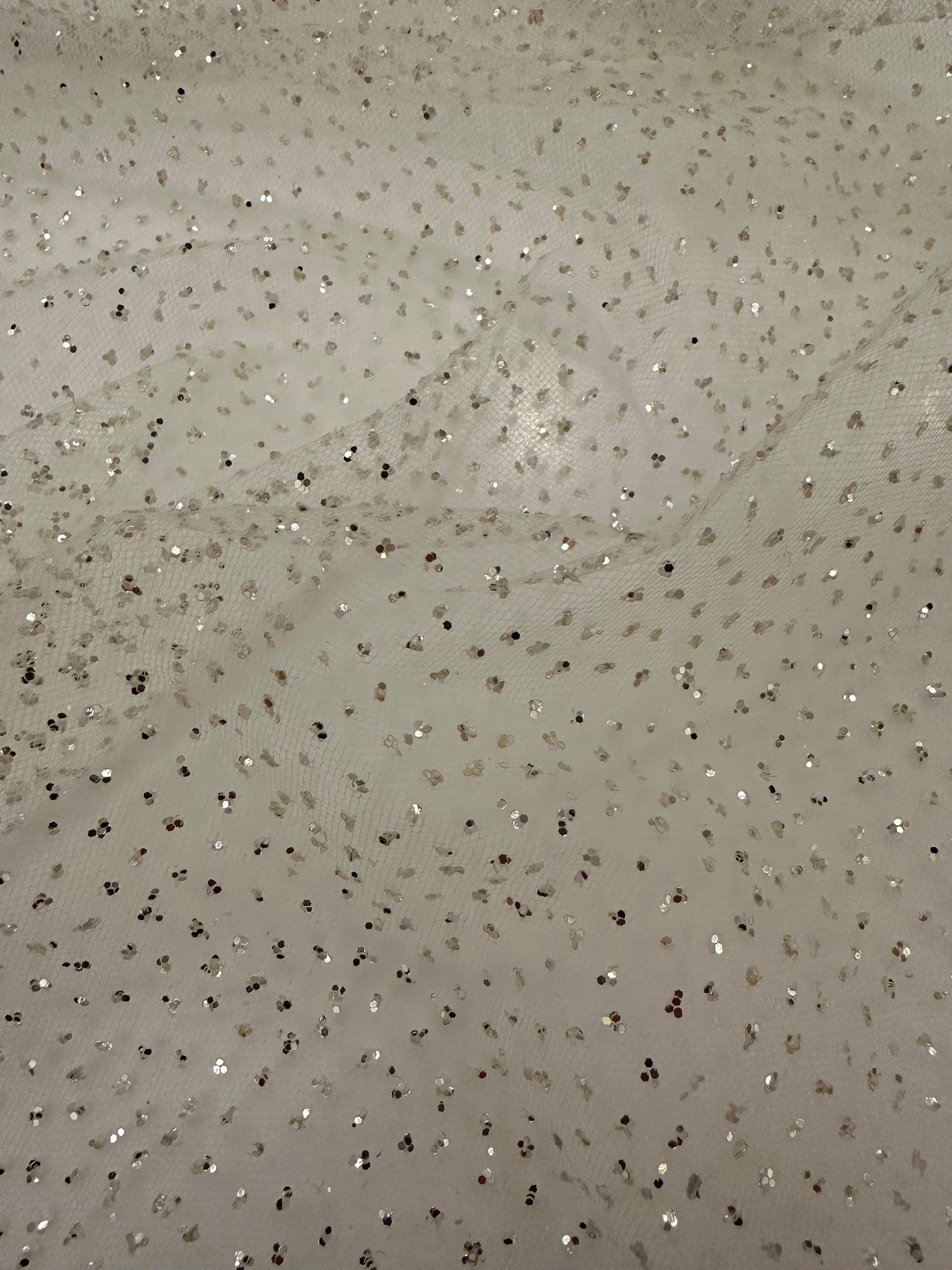 Elfenbeinfarbener Glitzertüll – Spectacular