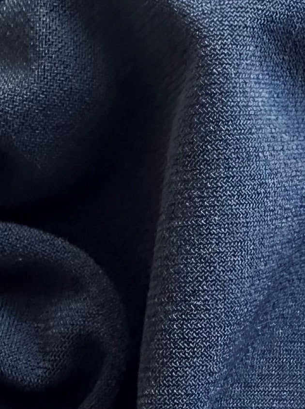 Dunkelblauer Polyester-Stretch-Jersey – Ritual