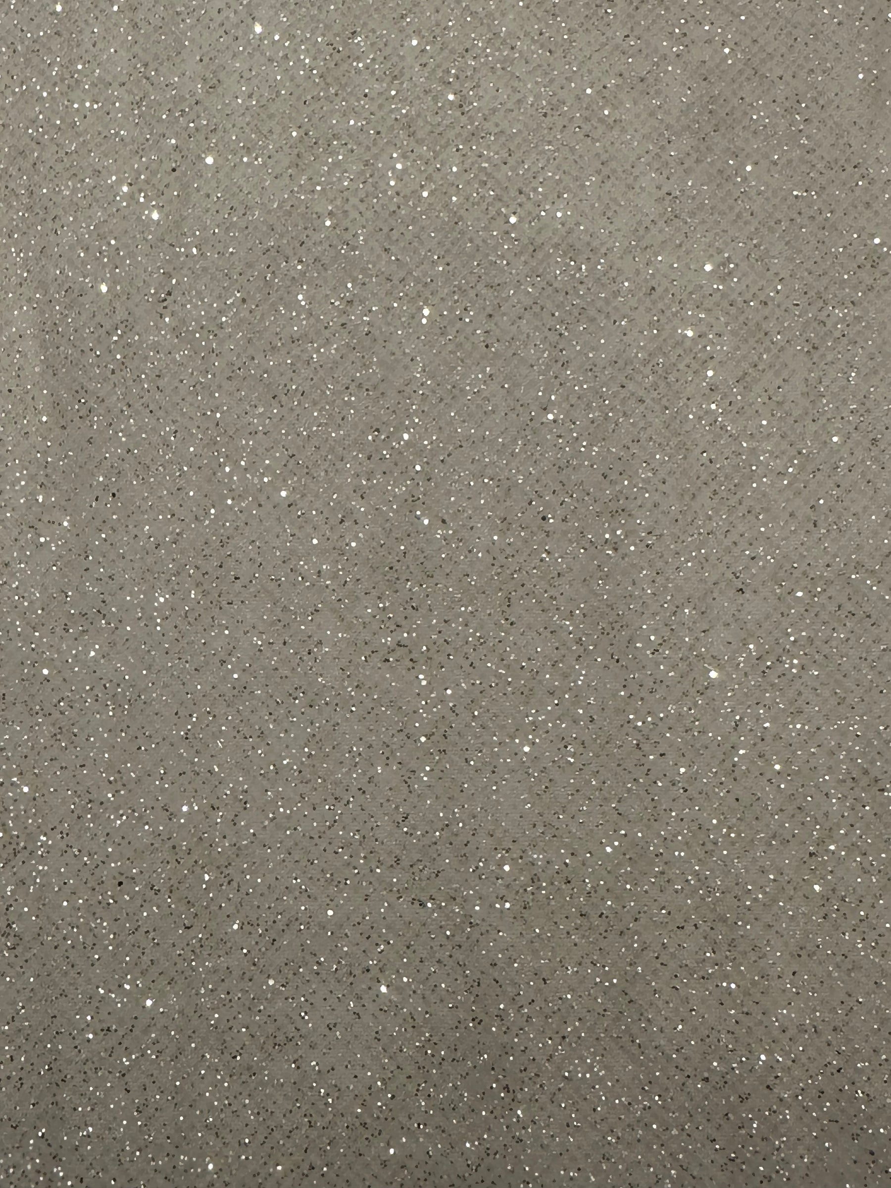 Elfenbeinfarbener Stretch-Glitzer-Tüll - Luxur