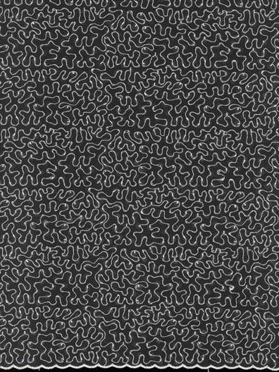 Antikrosenbestickter Paillettentüll – EB3001