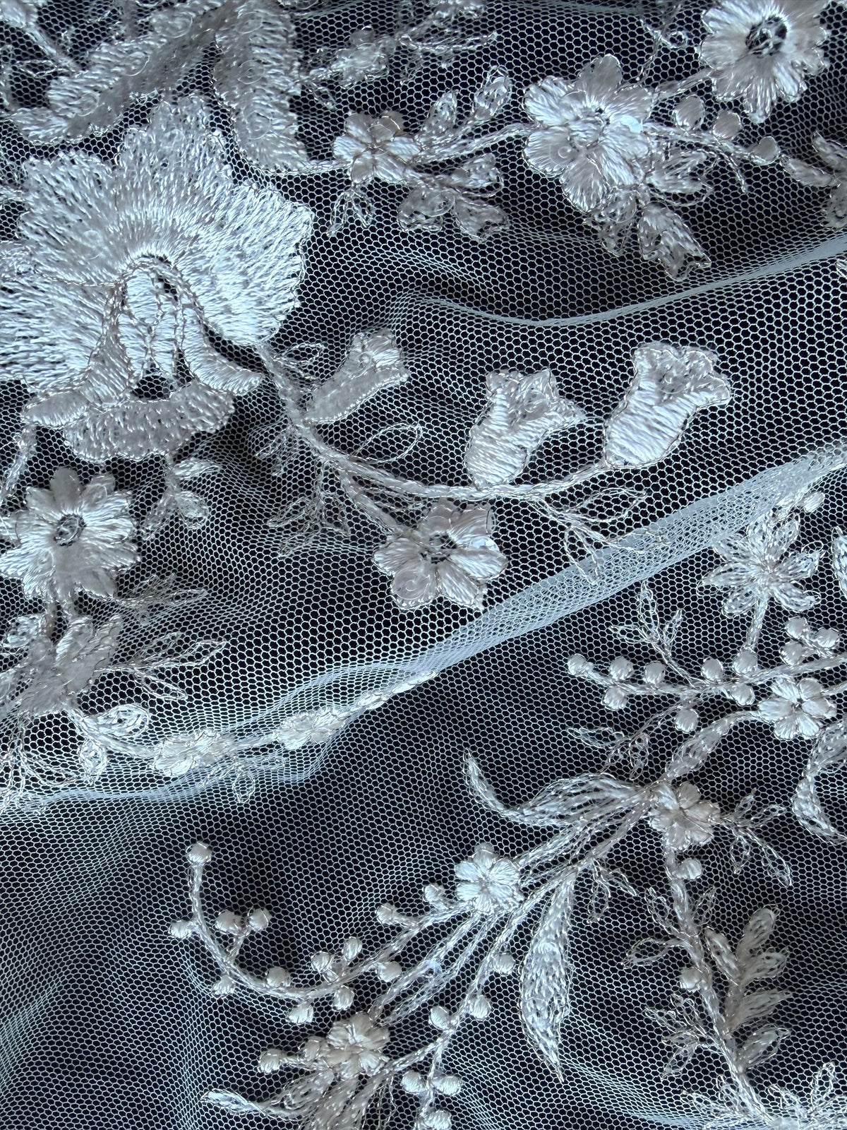 Ivory on Ivory Embroidery Lace - EB3027