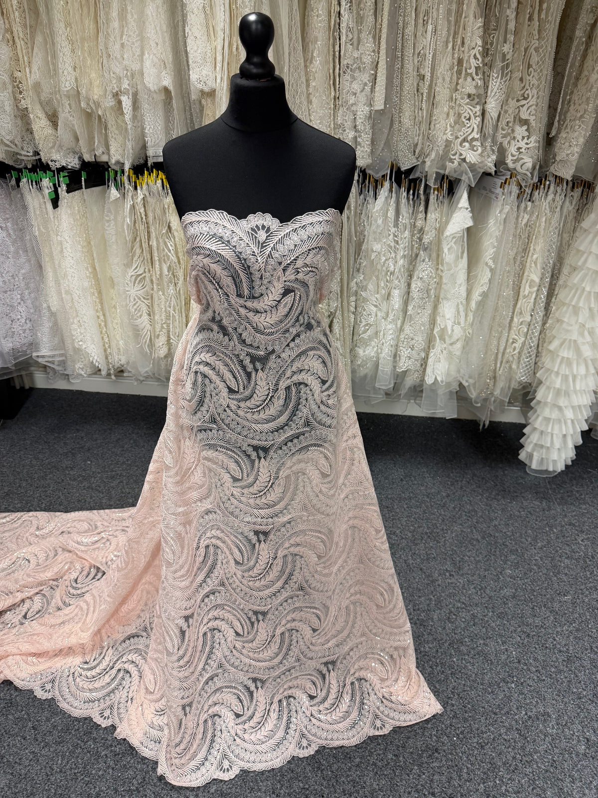 Rosa Paillettenspitze - EB3048