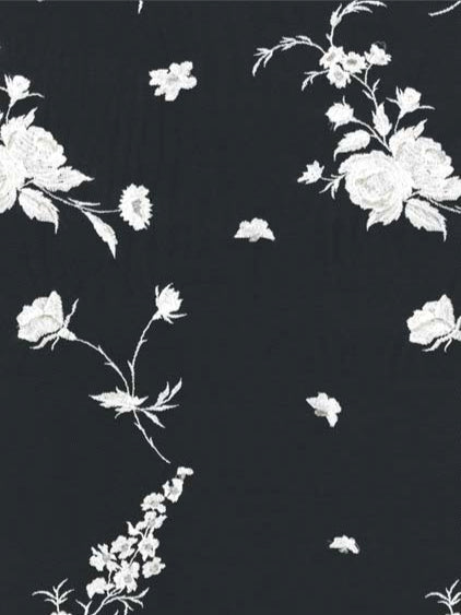 Elfenbeinfarbene bestickte Spitze - EB5006