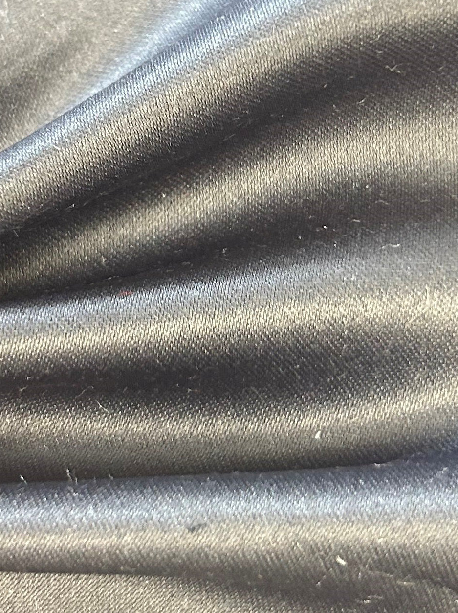 Gun Metal Polyester Satin – Majestic