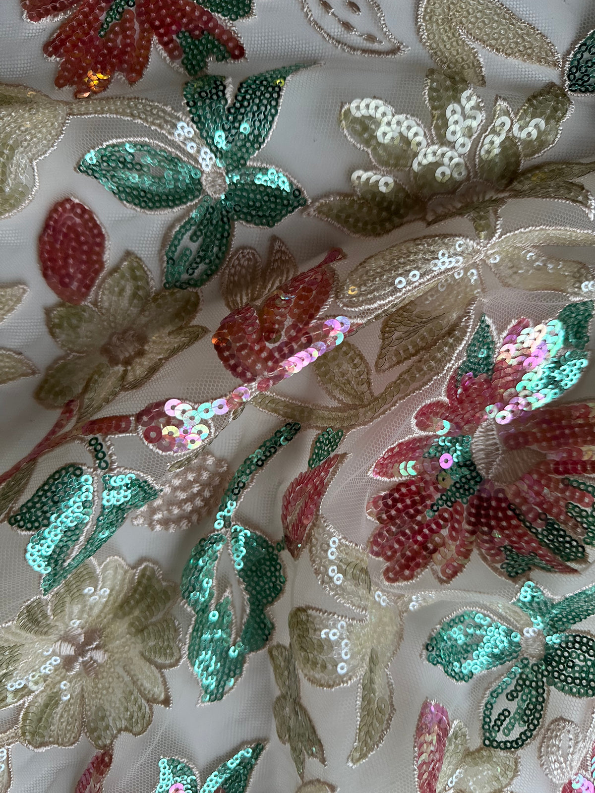 Mehrfarbige Stickspitze -EB3066