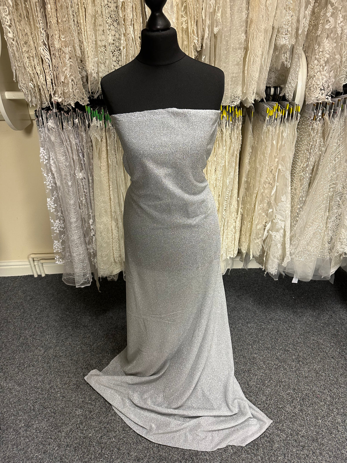 Silberner Glitzerstrick - Geist