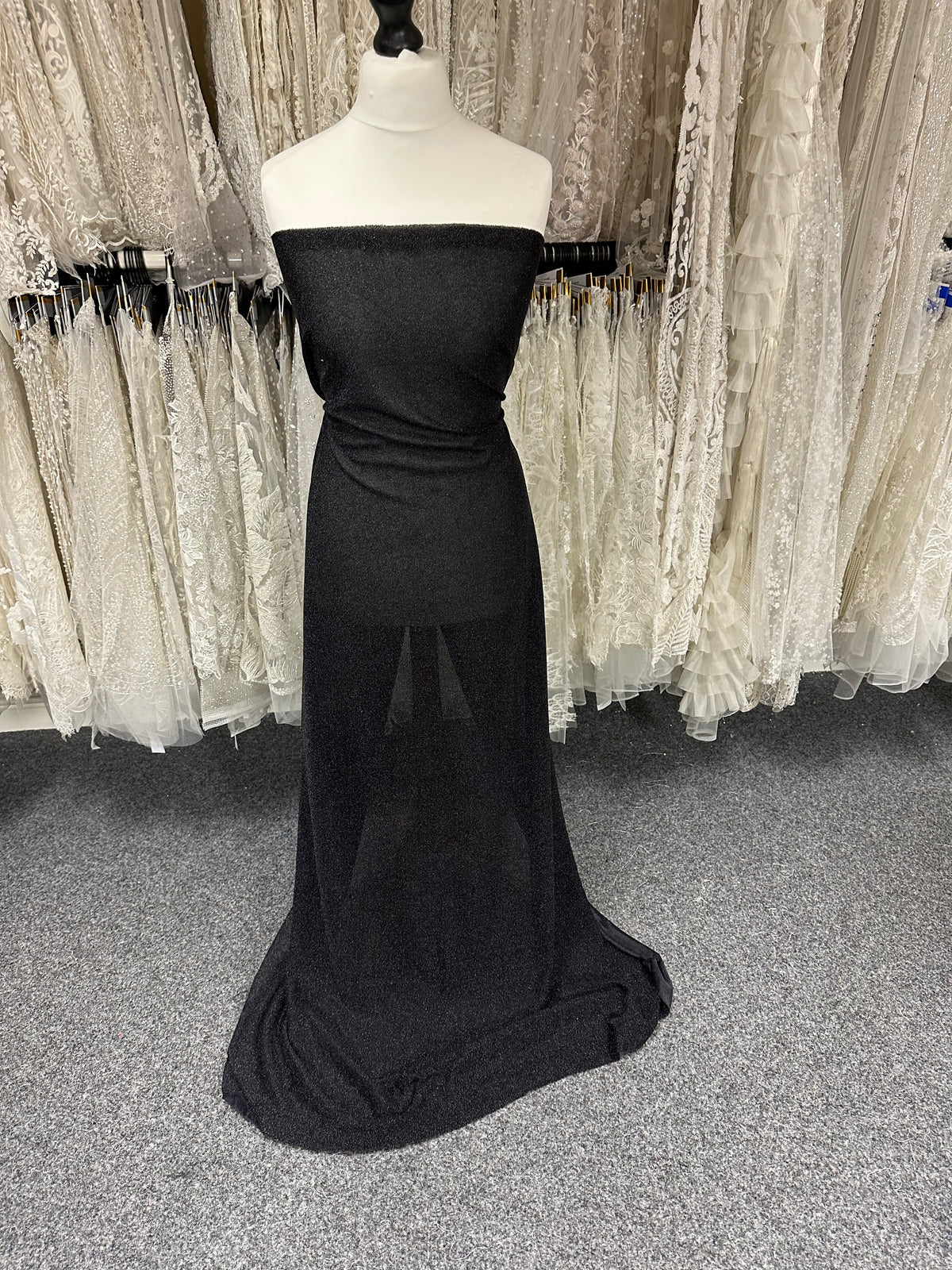 Schwarzer Glitzerstrick - Glitz (CF)