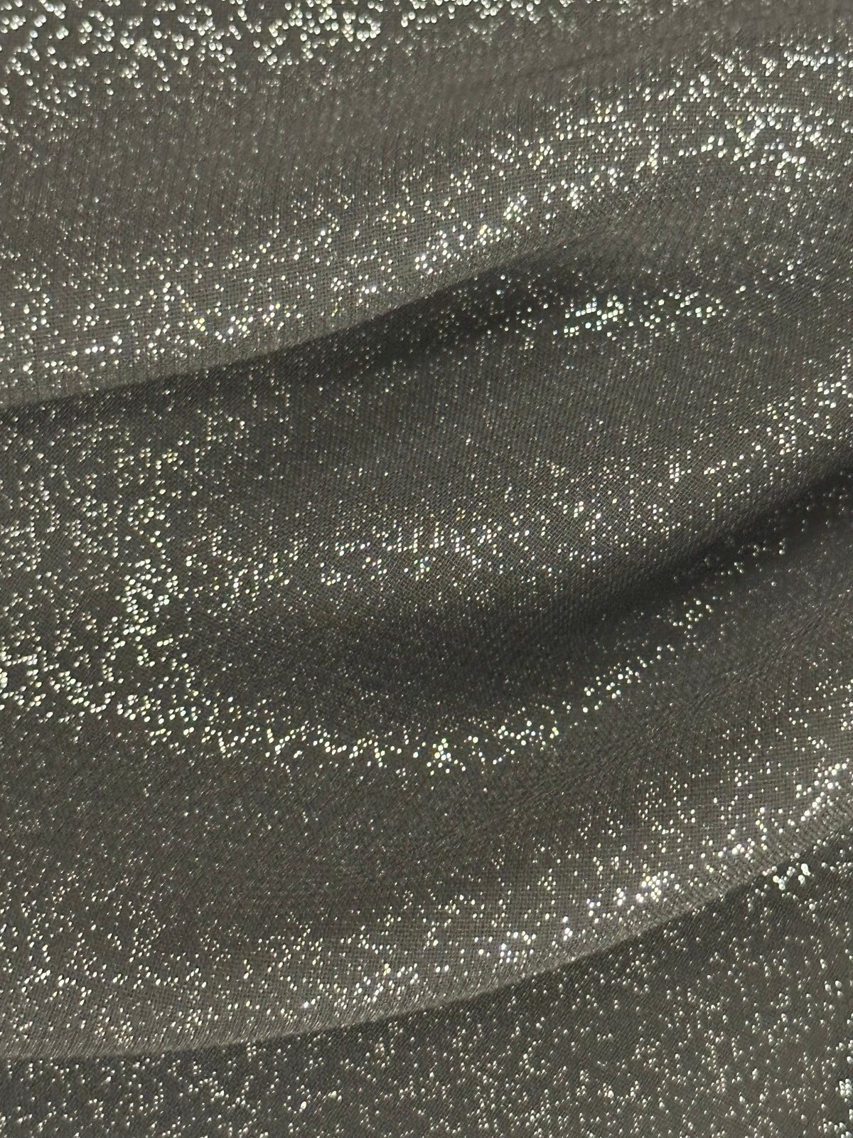 Silber auf schwarzem Chiffonfolien-Talisman