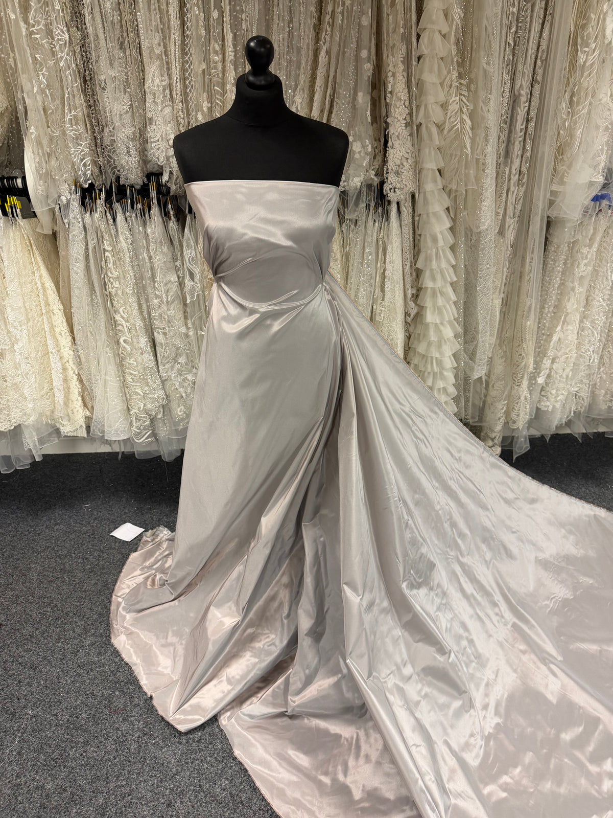 Antiker Rosen-/Blauer Polyester-Taft - P600