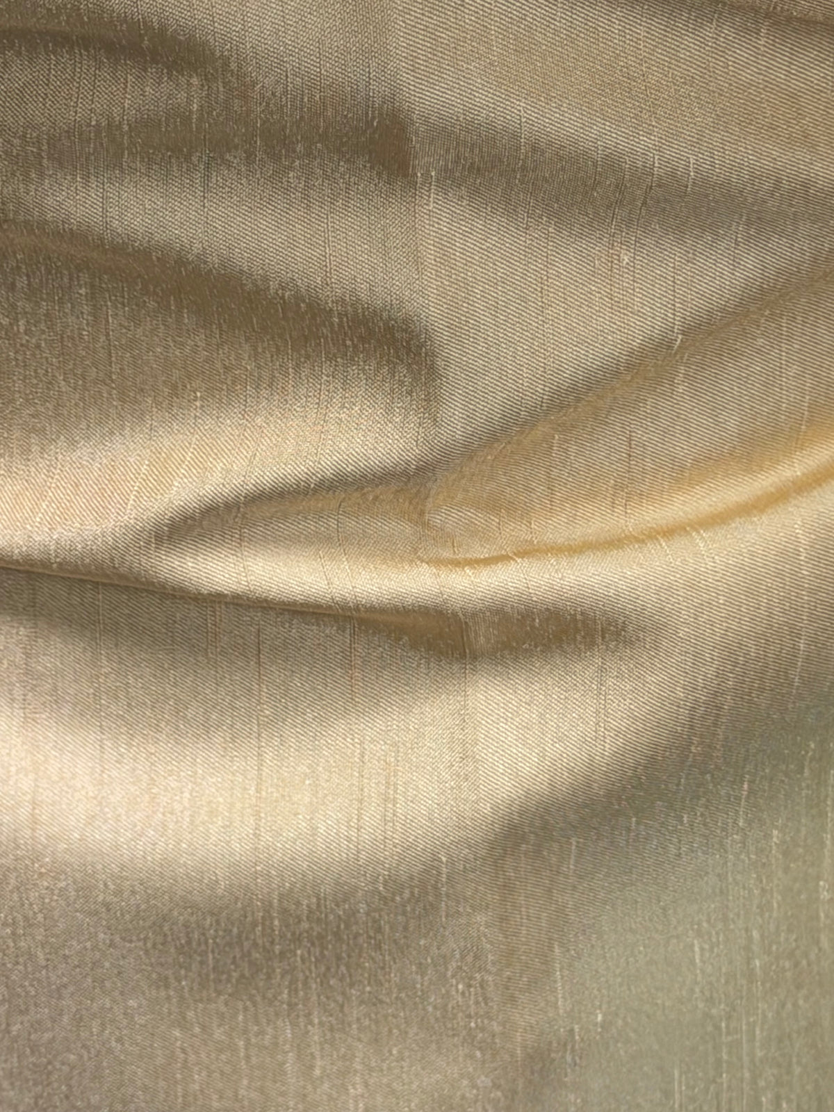 Zitronengelbes Dupion mit Polyester-Satin-Rückseite – Klarheit (P967)