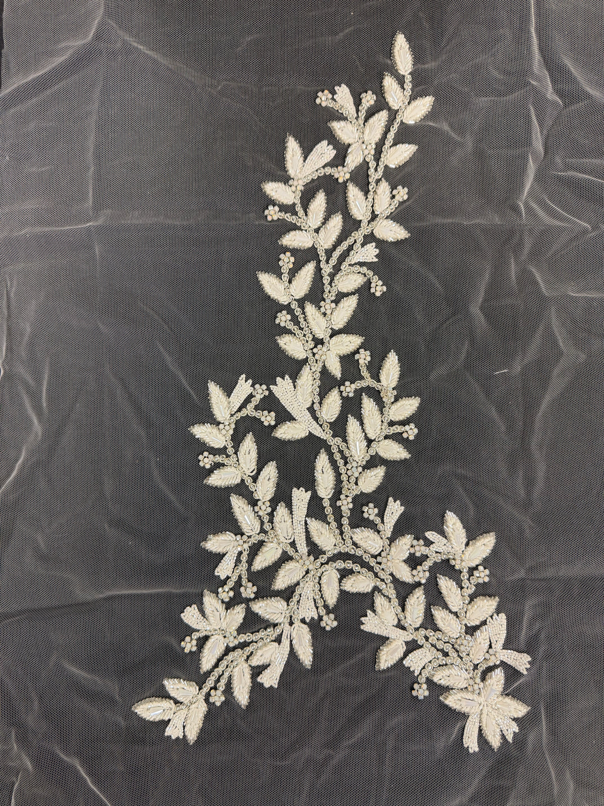 Elfenbein/Silber Kristallmotiv - MH1002