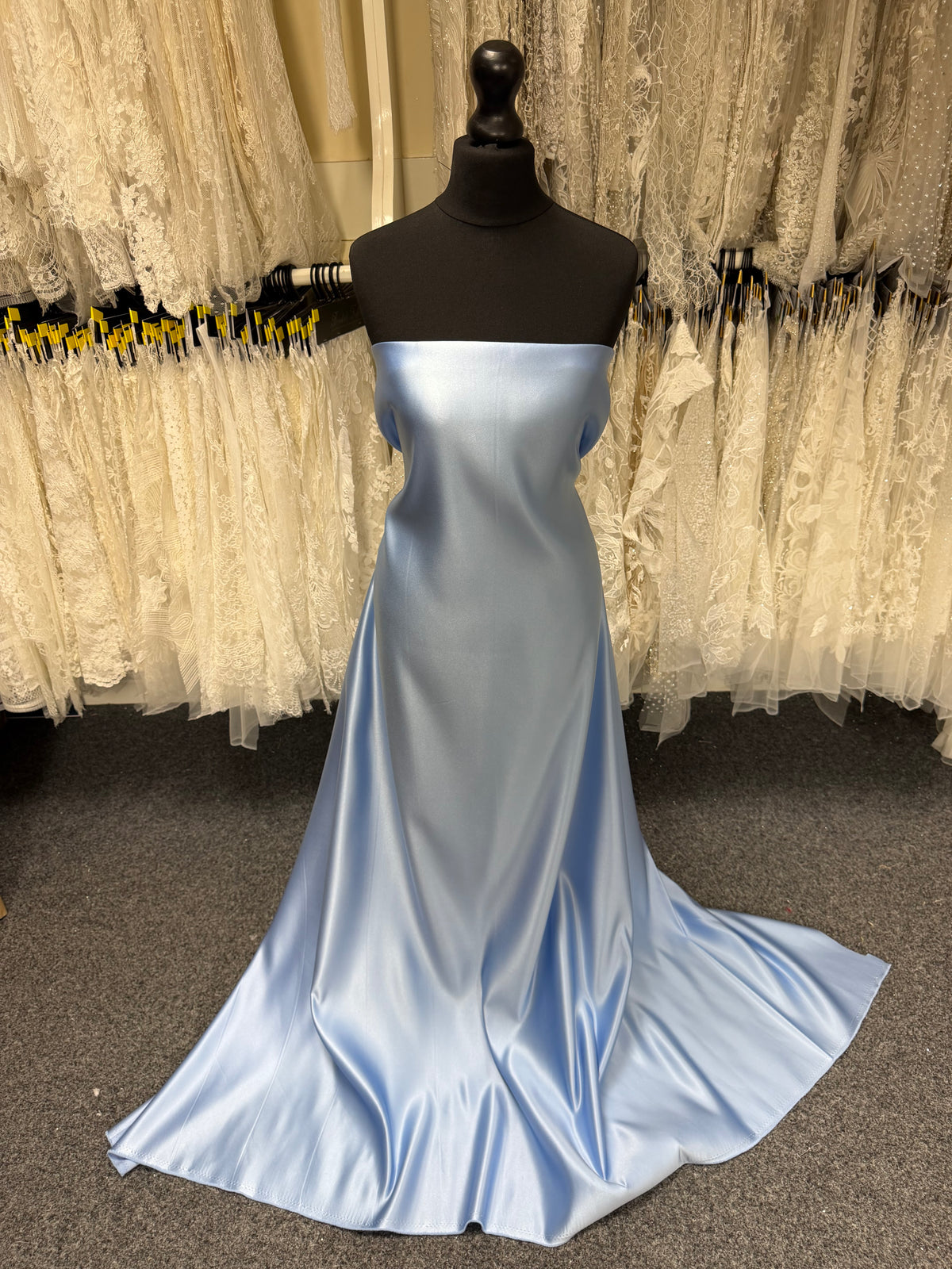 Türkiser Polyestersatin – Classique (CF)