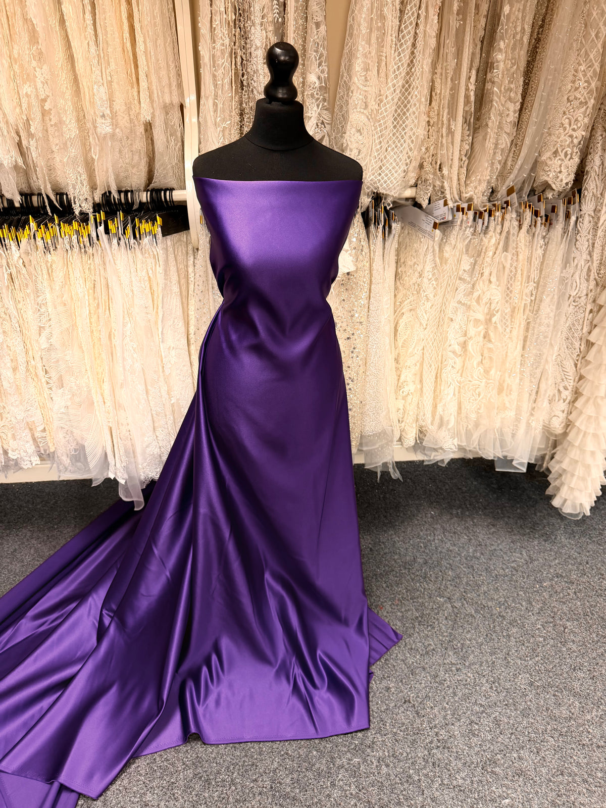 Violetter Polyester Satin - Contessa