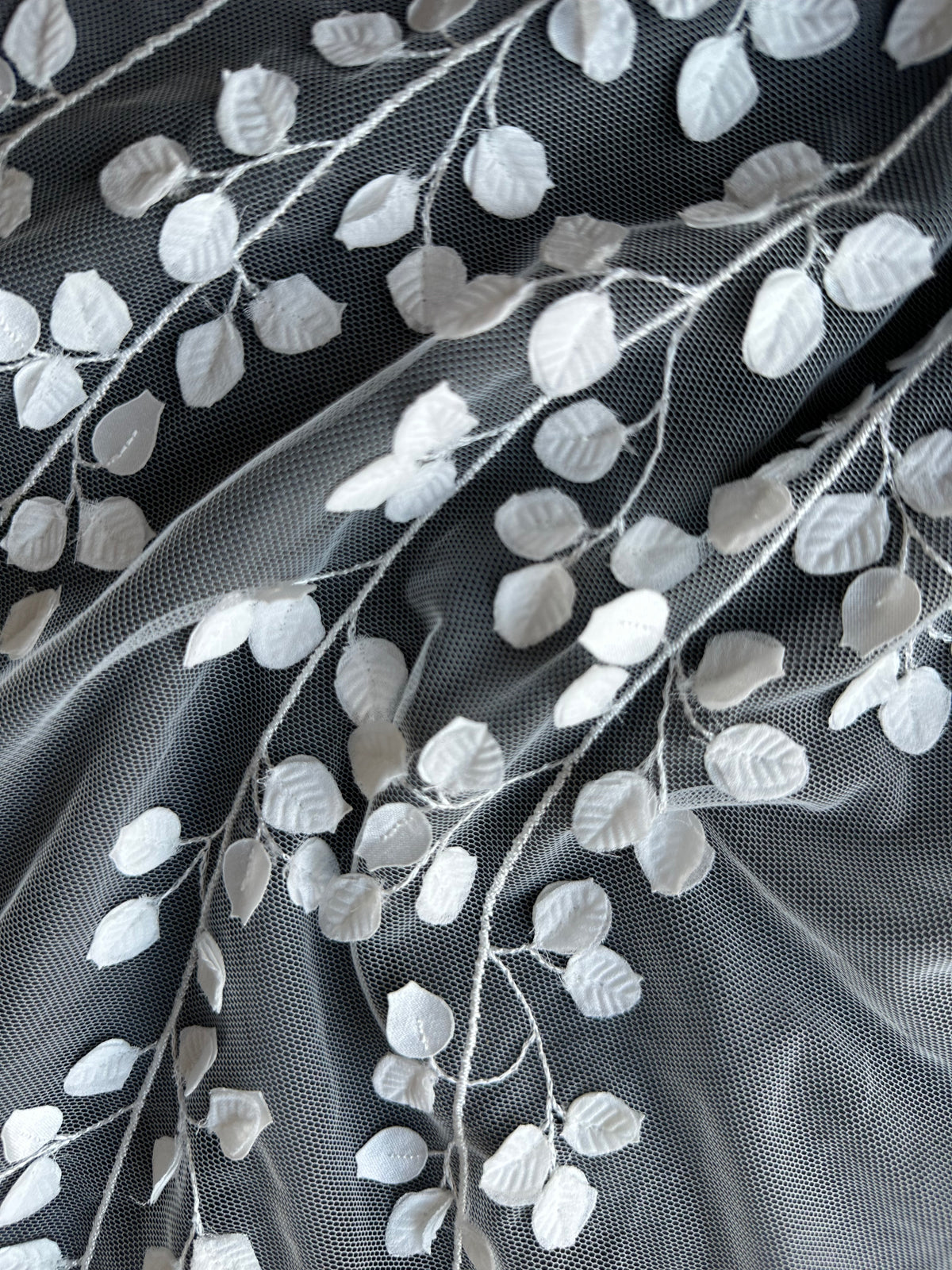 Elfenbeinfarbene bestickte Spitze – EB5007