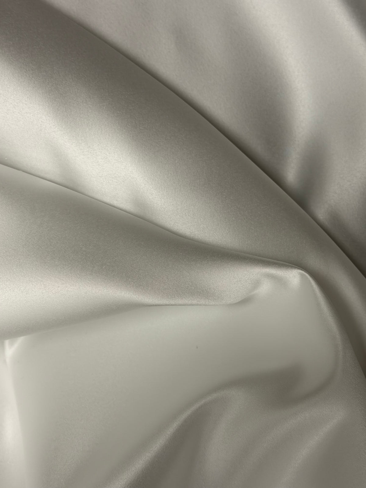 Elfenbein Polyester-Satin - Rein