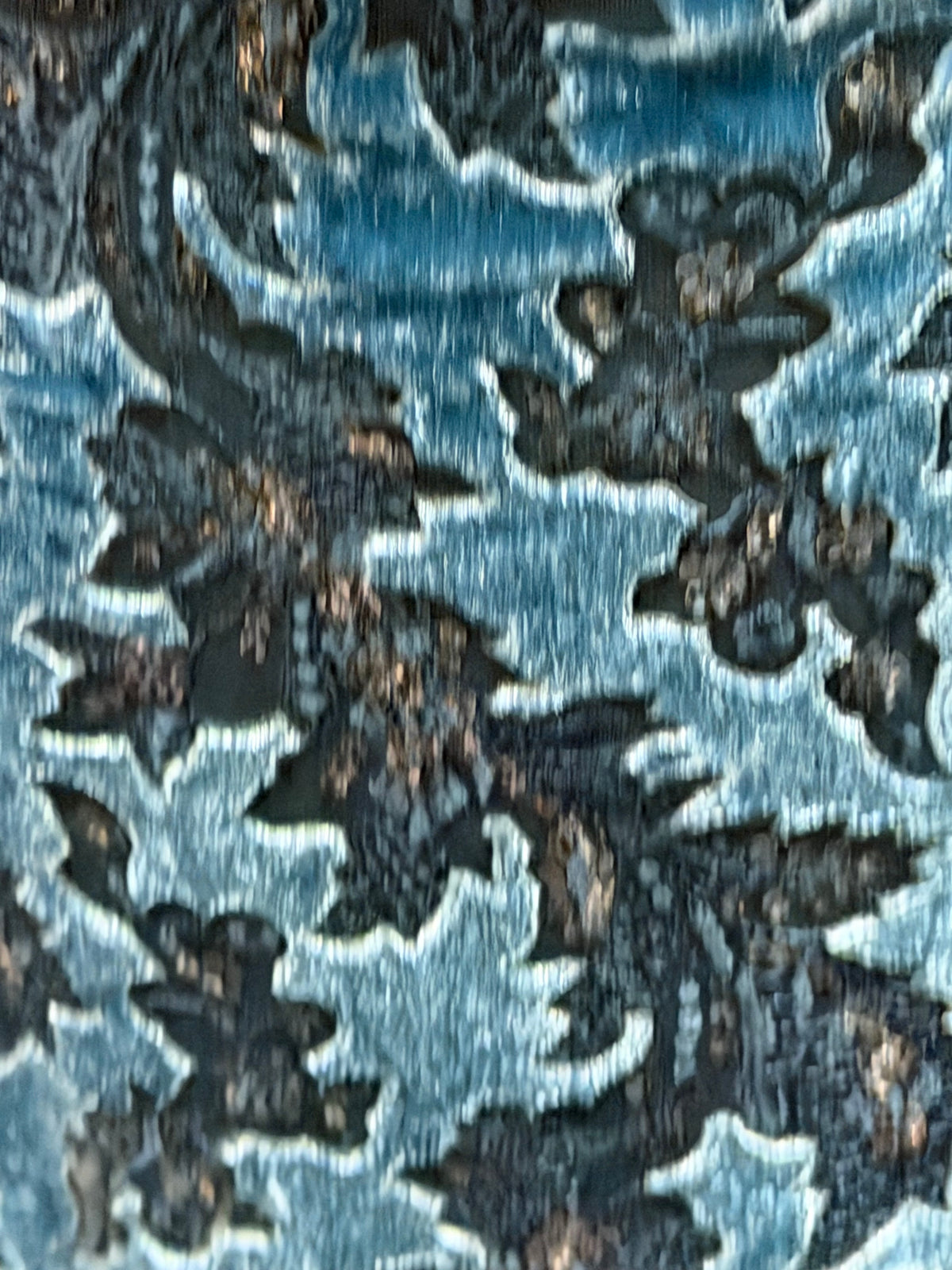Türkisfarbene 3D-Samtspitze - EB3023