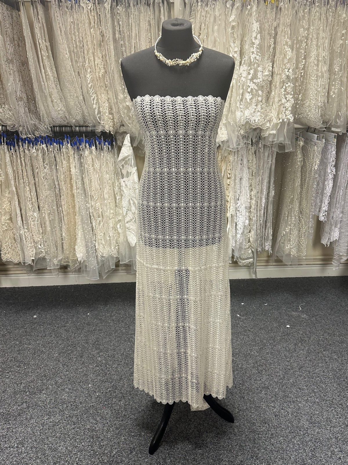 Ermäßigte Elfenbein-Guipure-Spitze – Grace