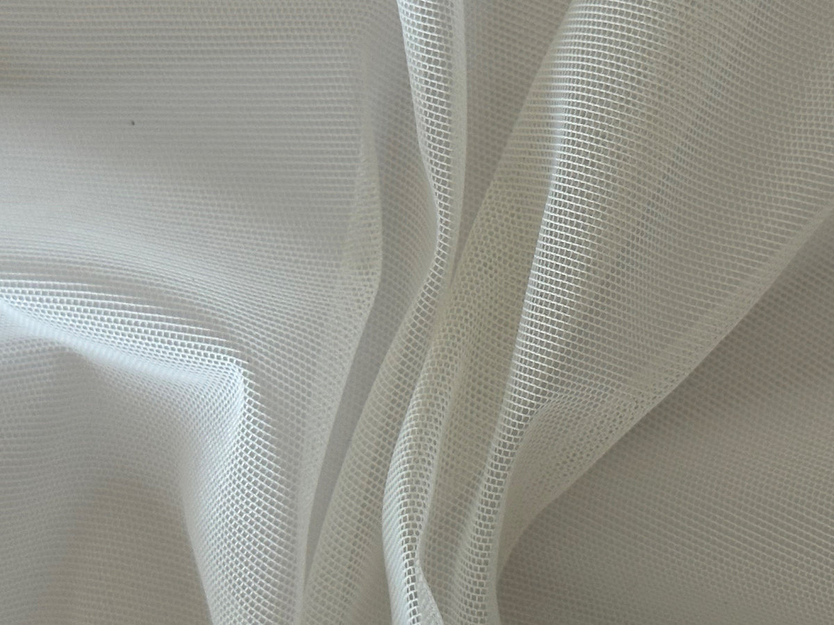 Elfenbeinfarbener Illusion Stretch-Tüll - Divine (CF)