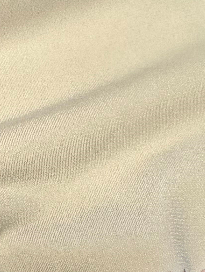 Elfenbeinfarbener Polyester-Stretch-Jersey - Ritual