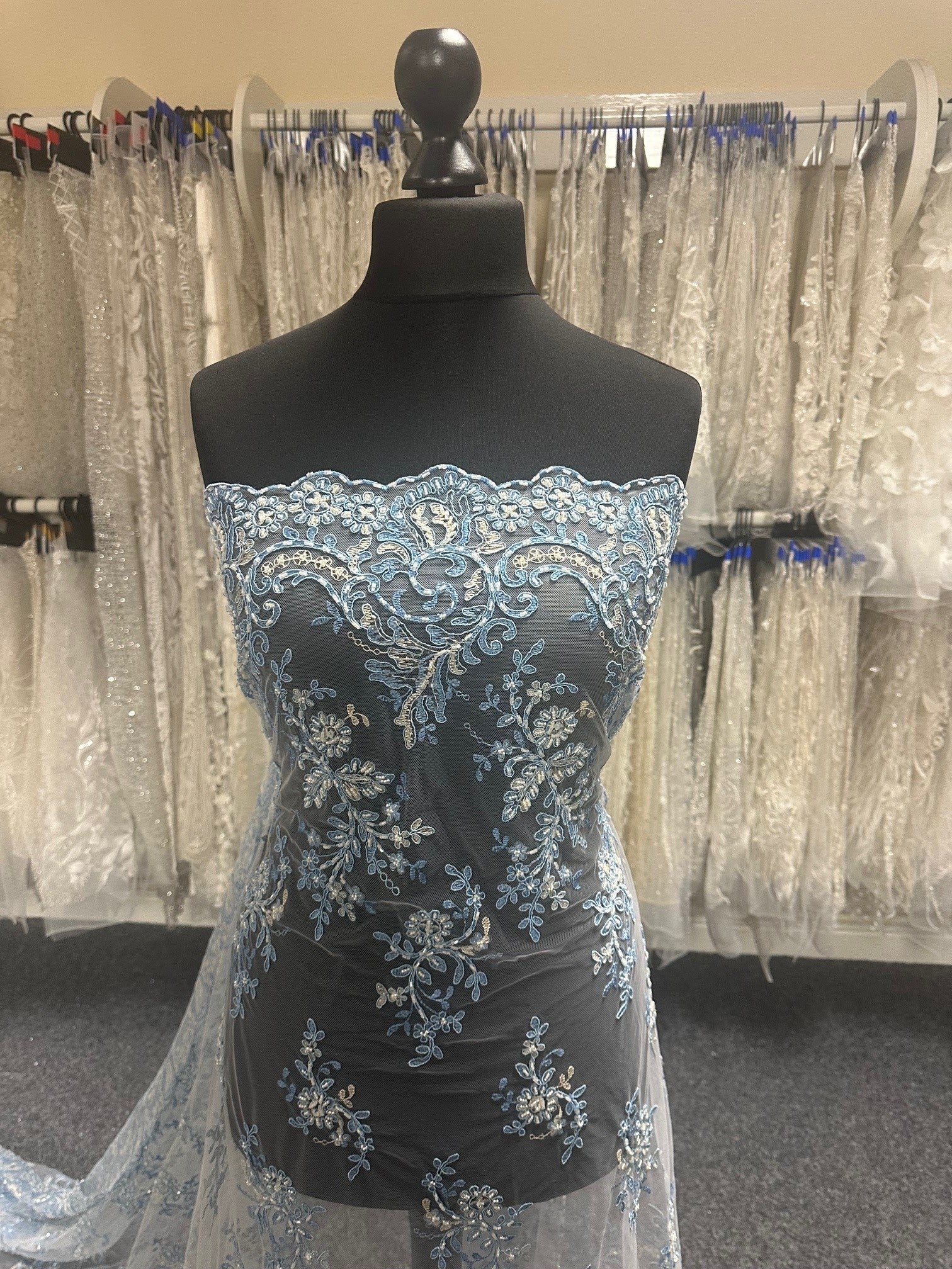 Vintage blaue Spitze - Jessica