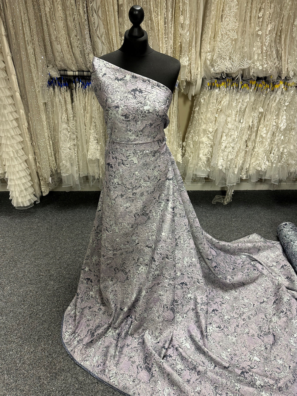 Elfenbein-Cloqué-Brokat - Federal