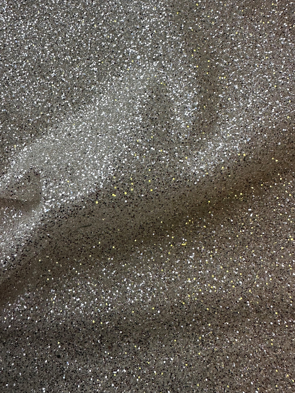 Elfenbeinfarbener Glitzertüll – Lax