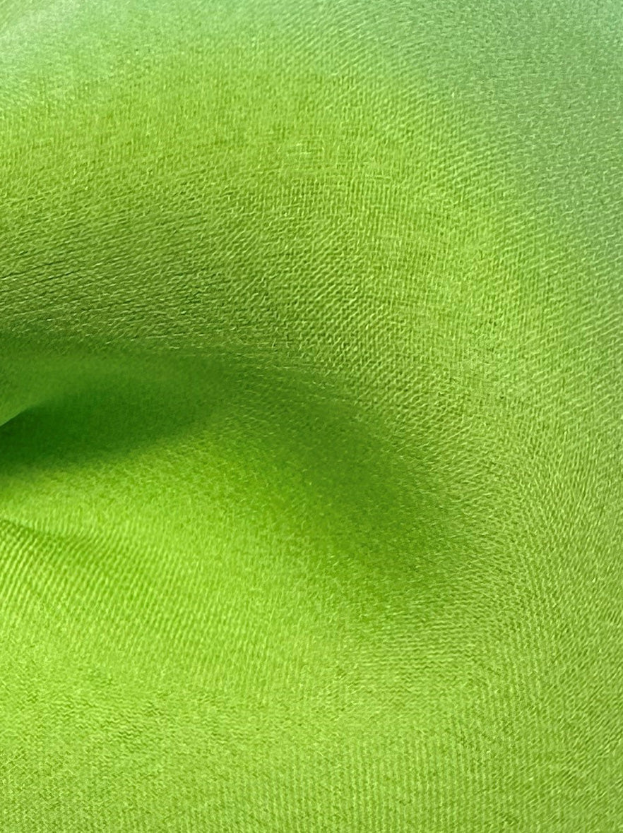 Limettengrüner Seidenchiffon – Tempest