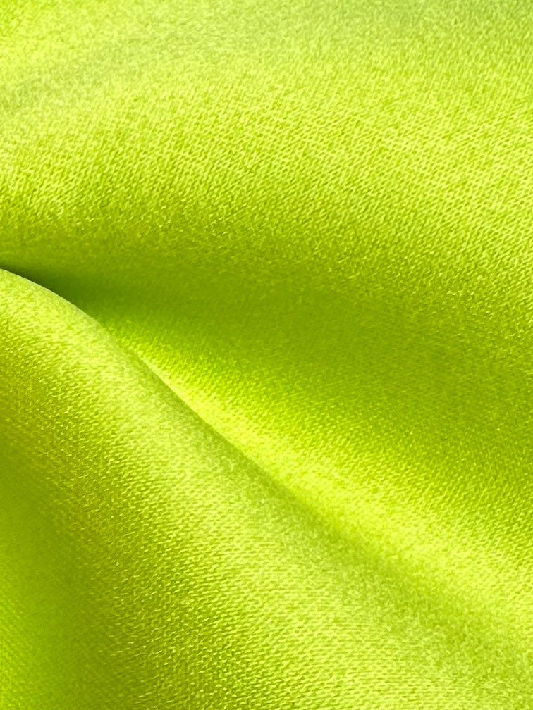 Limettengrüner Polyestersatin – Classique