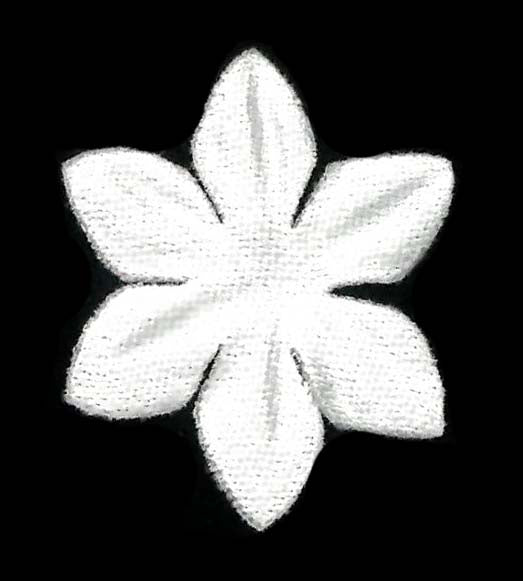 Blass-elfenbeinfarbene, lasergeschnittene Blume - MM0026 (Packung mit 144 Stück)