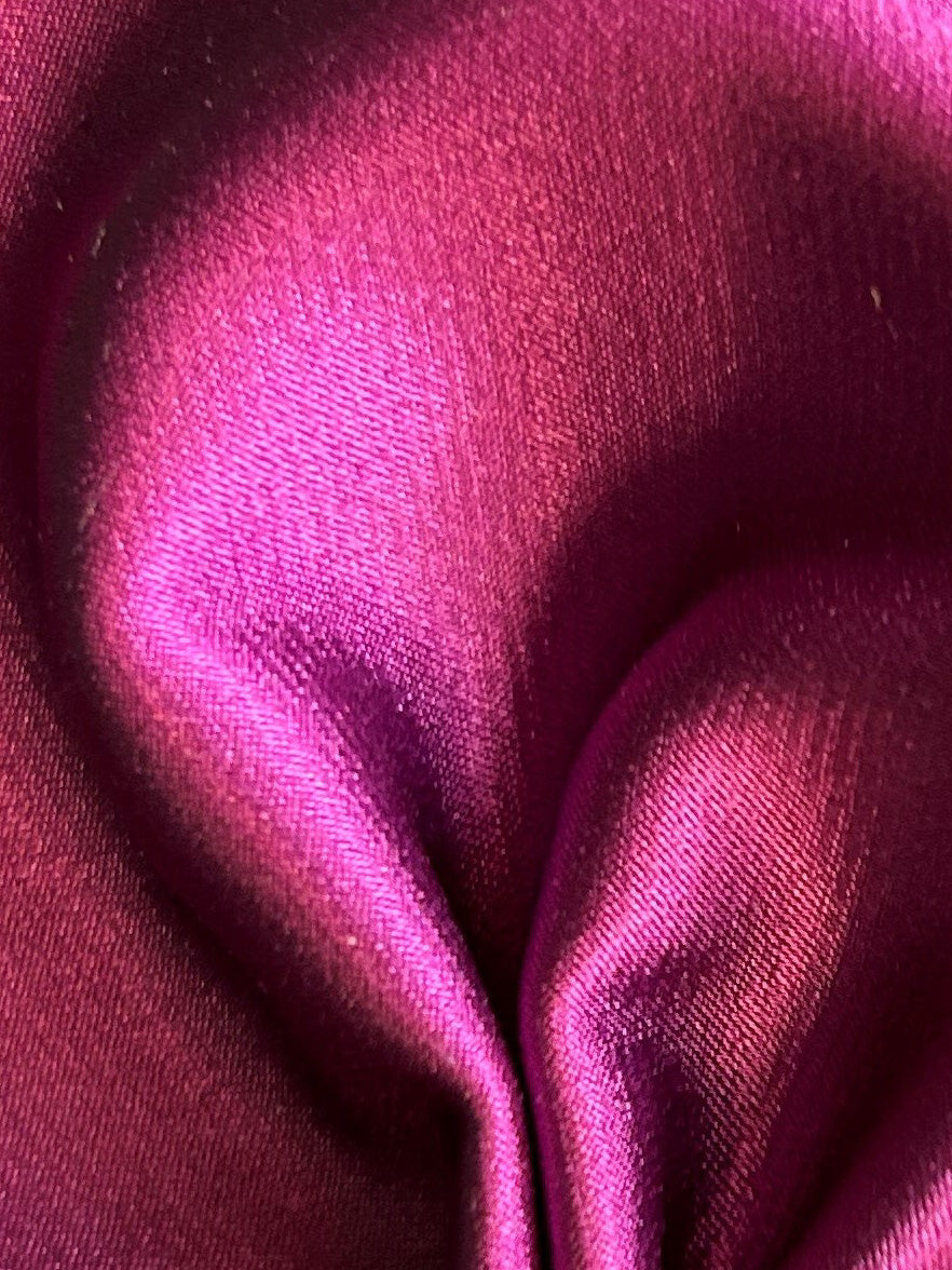 Magenta Poly Stretch Satin - Zeremonie