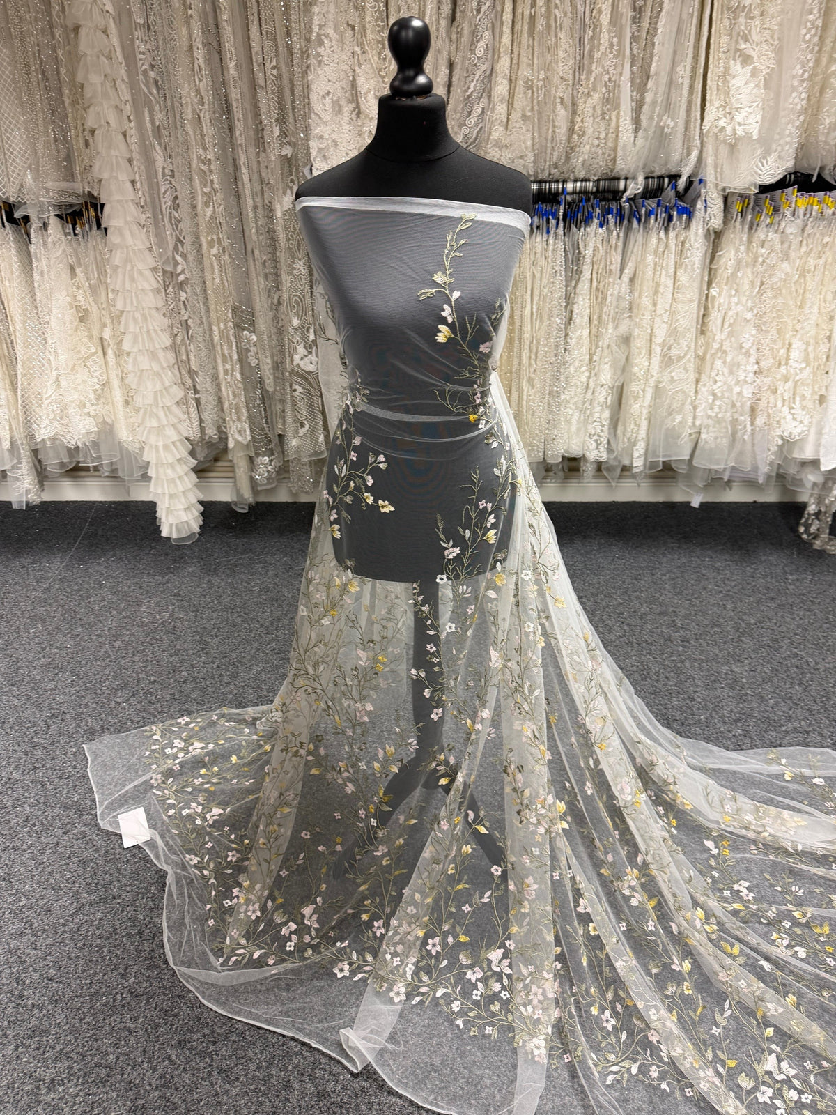 Multi-colored Embroidered Lace - Mania