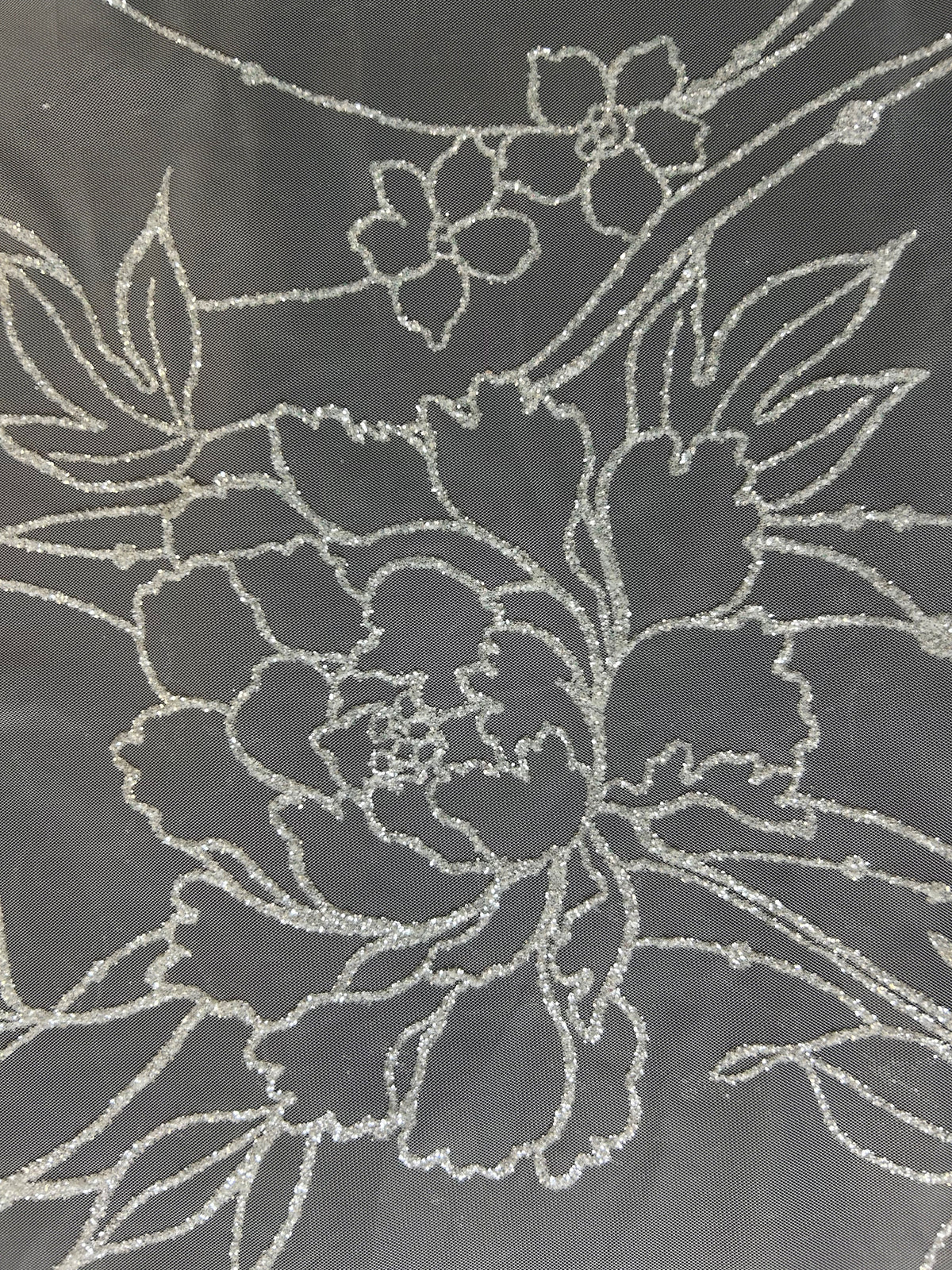 Elfenbeinfarbene Glitzerspitze - Marlene