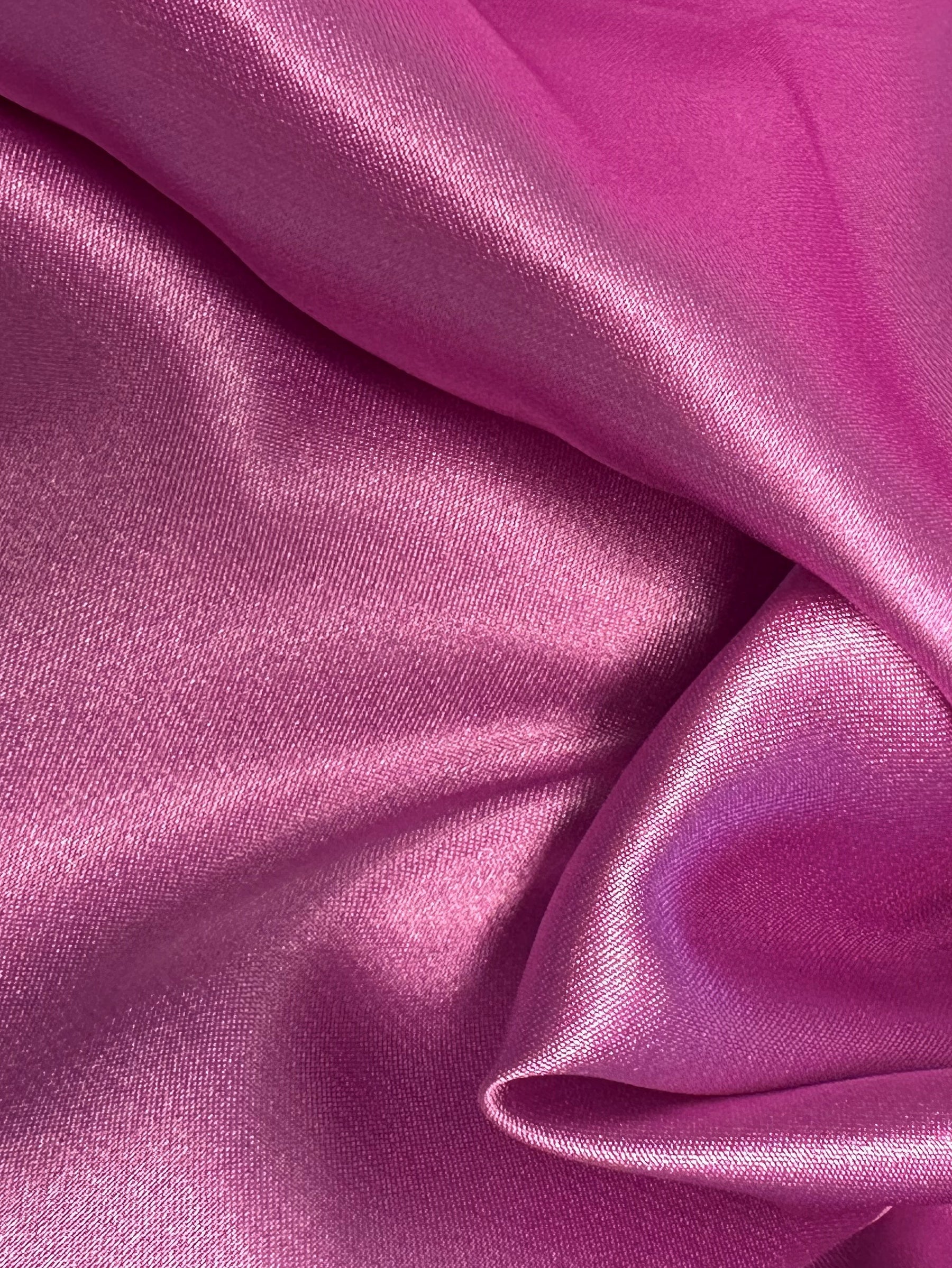 Maulbeerrosa Polyester-Stretch-Satin - Empathy