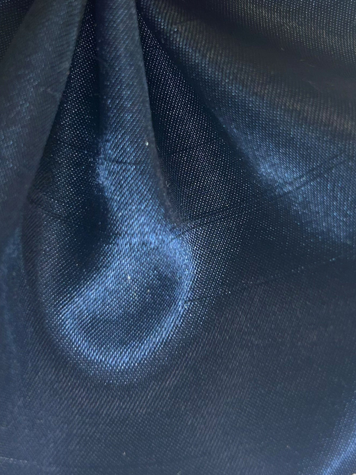 Marineblauer Dupion mit Polyester-Satinrücken - Klarheit