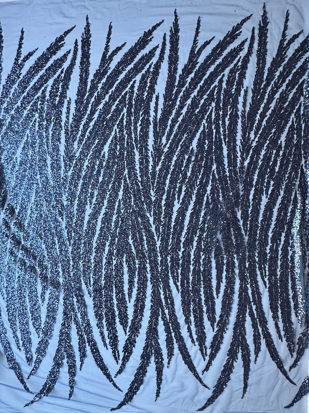 Marineblaue Pailletten-Glitzerspitze – Divine