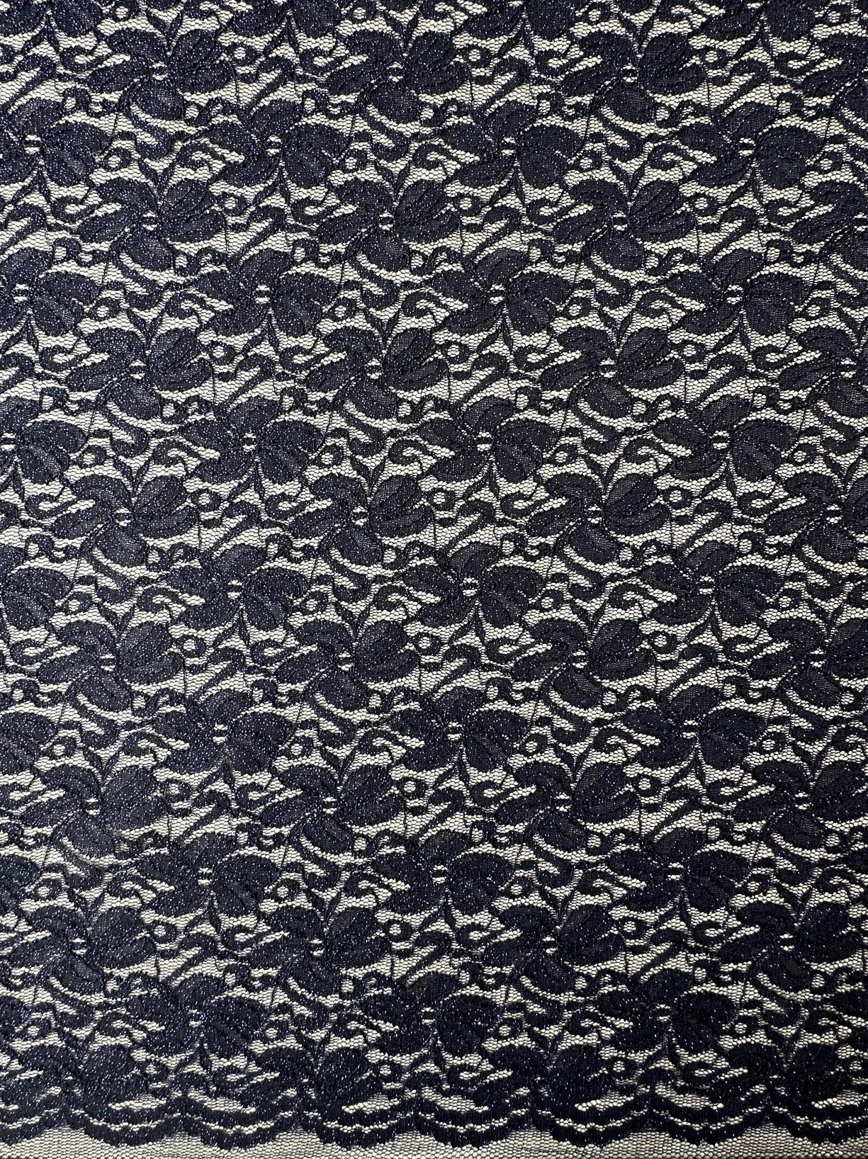 Marineblaue Stretch-Glitzerspitze – Vindication