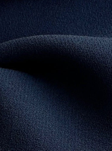Marineblauer Polyester-Crêpe - Prestige (CF)