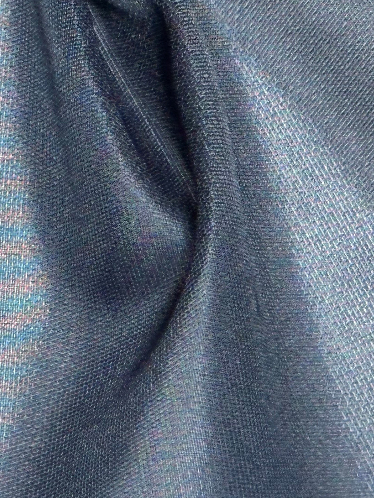 Marineblauer Polyester-Satinstoff - Einlösen