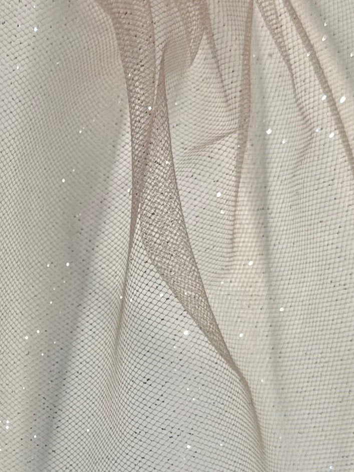 Nude Glitter Tulle - Stardust (CF)