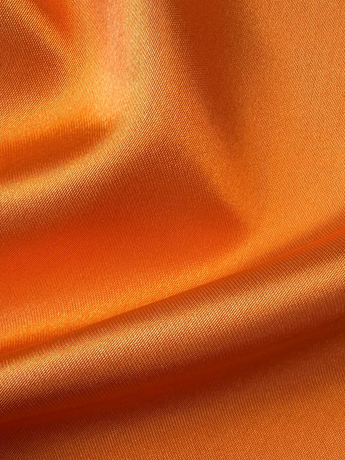 Orangefarbener Polyester-Satin - Flamenco